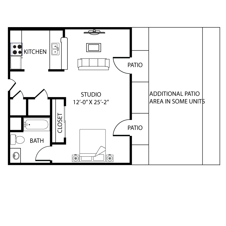 Medina-D1- 637 sqft